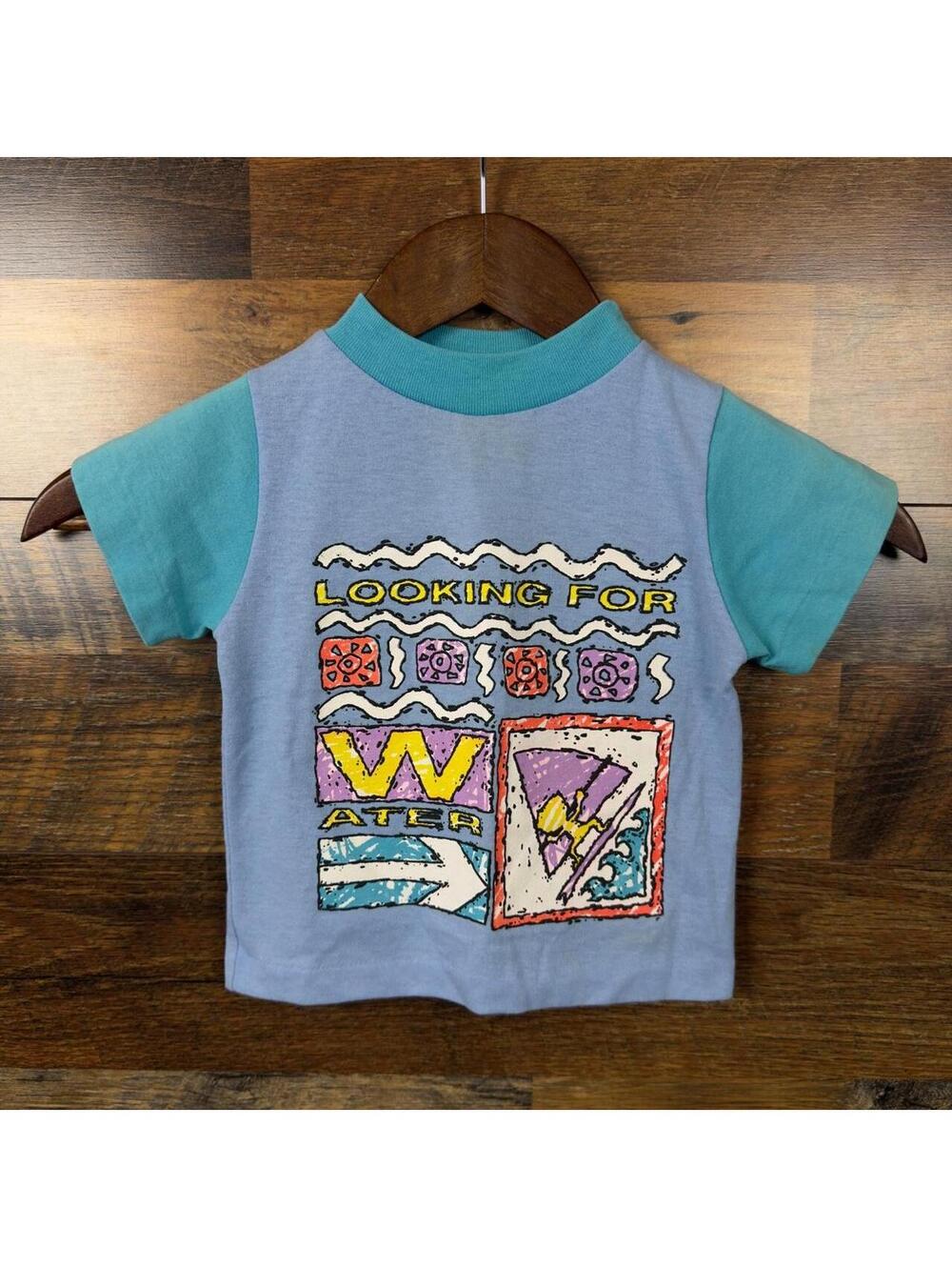 Vintage 80s 90s Health-tex Surf Windsurf Graphic T-Shirt Toddler 2T Made USA